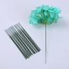 50/200pcs Plastic-clad Iron Flower Stem For Artificial Hydrangea Rose 6.69inch Flower Head Stick Rod Wedding Decor Accessory