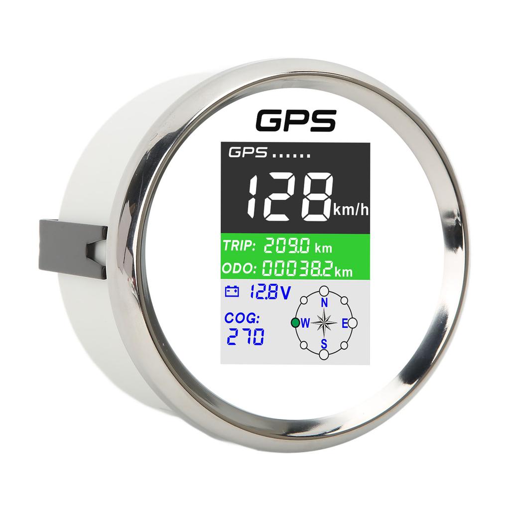 85mm GPS Tacho Km h Knoten MPH DC9‑32V TFT-Bildschirm IP67 Wasserdicht Geschwindigkeitsmesser Universal für Autos Motorräder