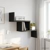 Wall Shelf Black Oak 48 x 15 x 42 cm Engineered Wood