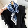 Korean Decorative Scarf Scarf Summer Scarf Square Scarf High-end Thin Style Xiliya Printed Square Scarf Tied Hair Strap