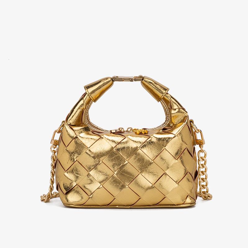 Nuova Borsa Tote Stile Xiaoxiang di Alta Gamma e Temperamentale, Nuova Borsa a Mano Intrecciata con Catena Versatile da Donna, Borsa a Spalla Singola/Crossbody