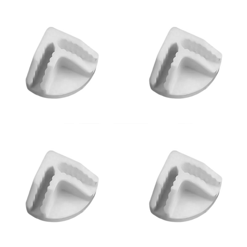 4 Pieces Sturdy Plastic Resin Cuves Connectors for Quick Assembly and Reconfiguration of Storage Grids Daily Use
