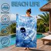 Weltraum Abenteuer Roboter Strandtuch, Super Weiche Mikrofaser, Perfektes Geschenk für Sie/Ihn, Geburtstag, für Pool, Strand, Reisen, Dekor Strandparty