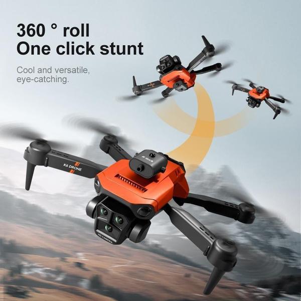New K6 Max Drone Three Camera 4K Professional HD Four Way Obstacle Avoidance Optical Flow Positioning Hovering Aerial Drone