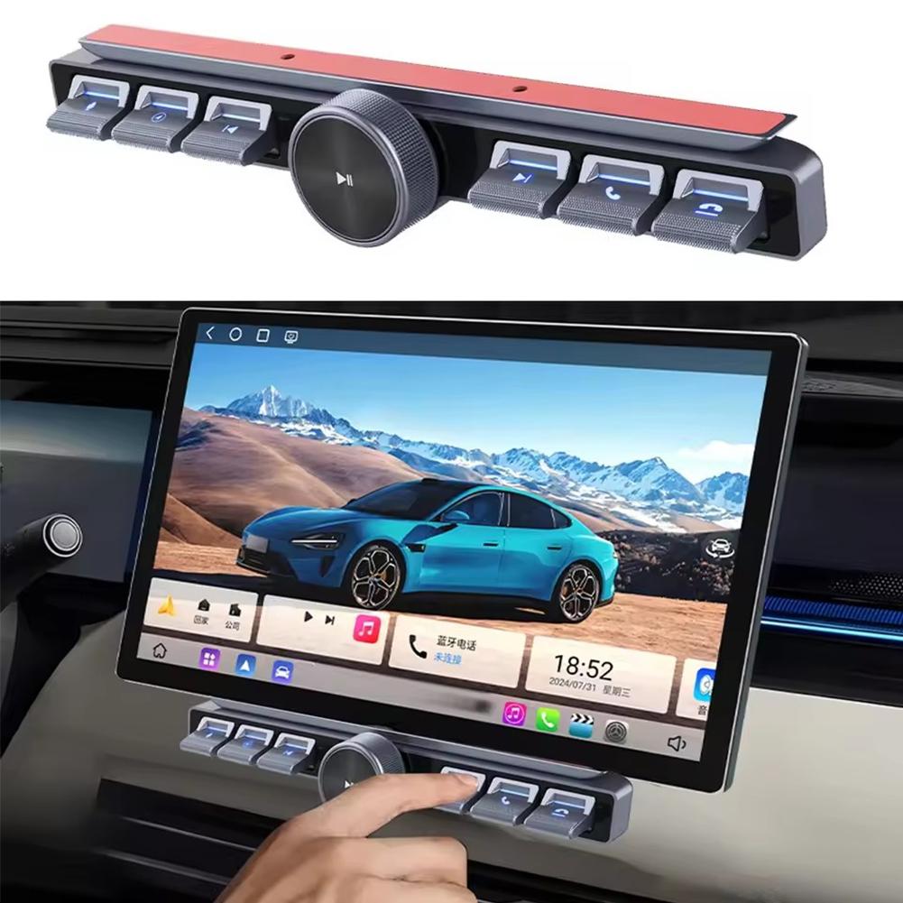 

Беспроводной мультимедийный пульт дистанционного управления 7 клавиш LED контроллер для автомобиля регулятор громкости ответ на телефонные звонки для мультимедийного навигационного плеера CN