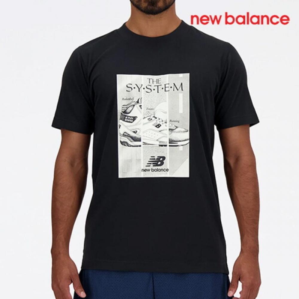 

New Balance Short Sleeve Tee C28 Nbneebs381 19 Men Uni Poster Graphic Ban FREE/XL
