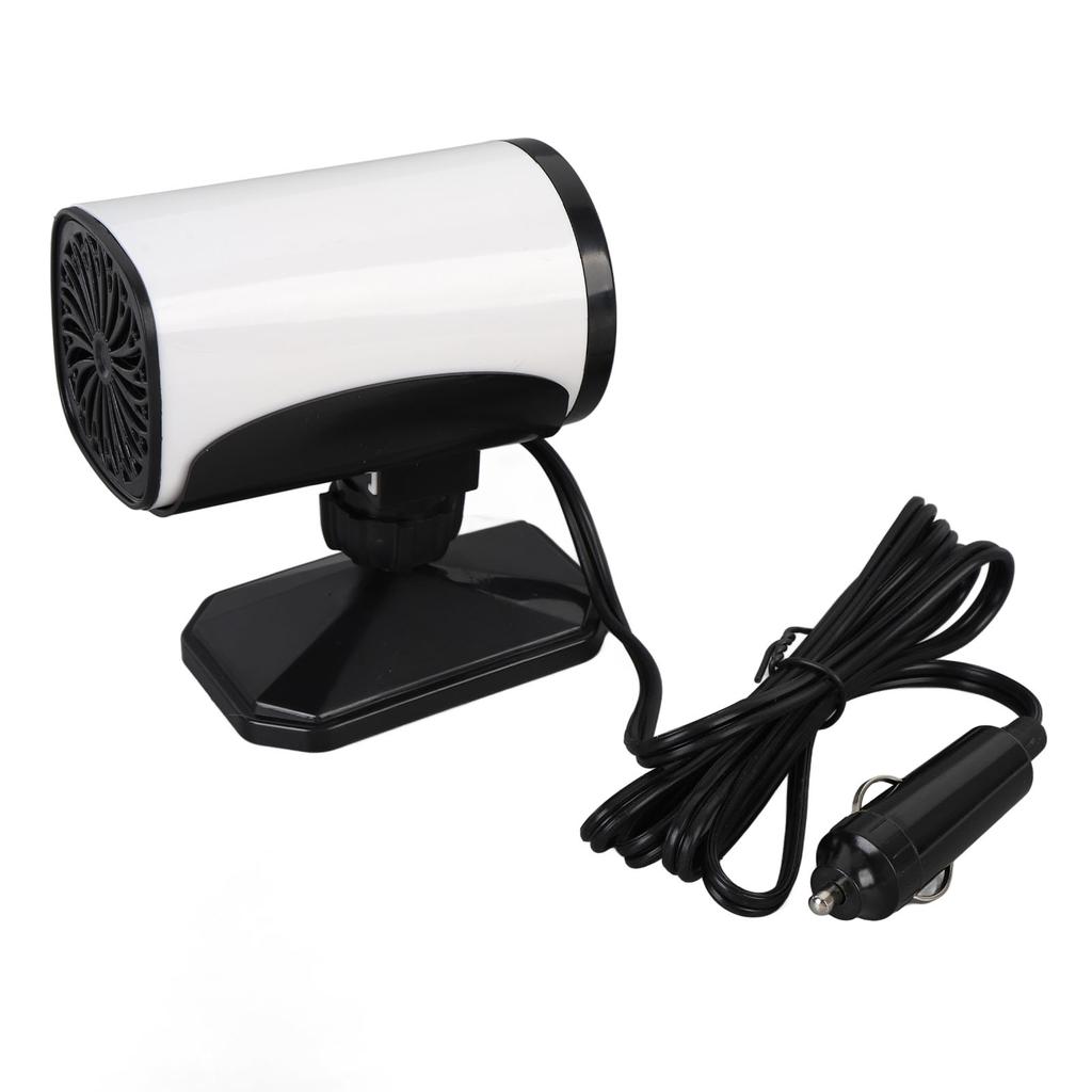 Car Heater 2 In 1 Cooling and Heating Compact Car Windshield Defroster Defogger 150W 12V White