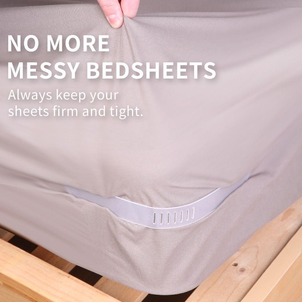 Invisible Heavy Duty Bed Sheet Holder with Lock Strips Sheet Holders DIY Bedsheet Grippers Fixed
