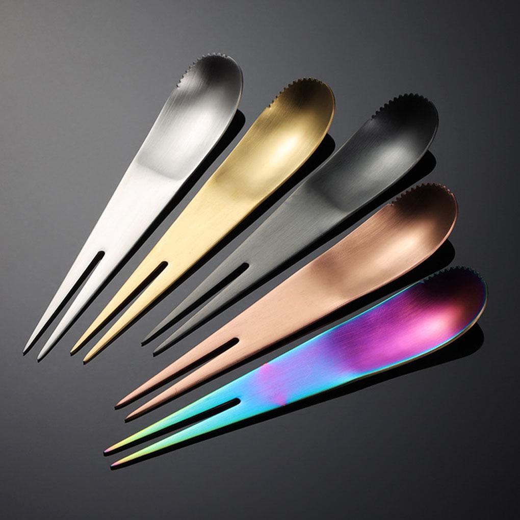 Desert Fork Spoon Fruit Salad Stirring Tool Stainless Steel Dinnerware Cutlery Kitchen Gadgets Bento Decor for