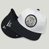 INS Flat Edge Baseball Cap, Ladies Personality Rubber Round Label Eyes Hip Hop Hat