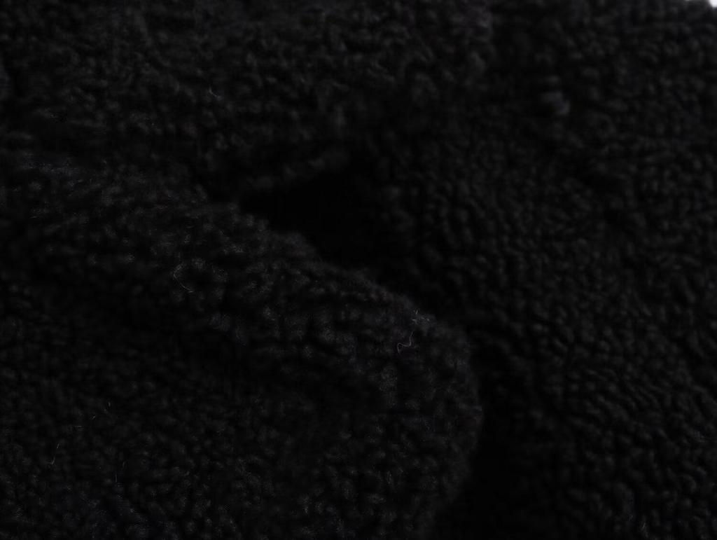 2024 Herbst/Winter Damen Europäisch-Amerikanischer Stil Vielseitiger Lammwolle Revers Fleece Langer Mantel