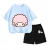 Cartoon Print Short Sleeve Set Summer Casual Children's Clothing Hot Sale