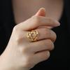 Davidstern Sechsstern Ring Damen Herren Edelstahl Fingerringe Vintage Israel Jüdisch Judentum Schmuck Geschenk