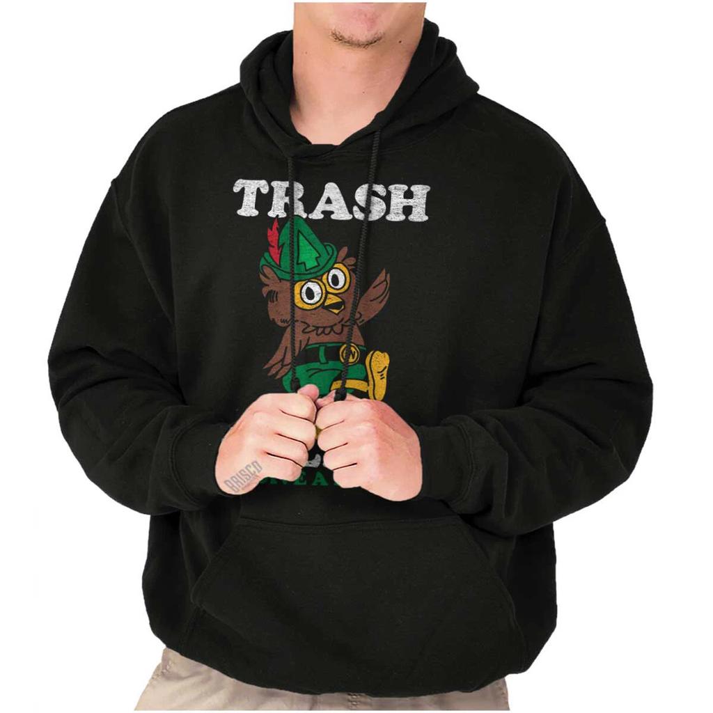 Retro Woodsy Owl Trash Talker Give A Hoot Hoodie Hooded Sweatshirt Men Women