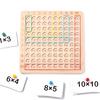 SINGERTOP Multiplication Table Set: Learn Multiplication Tables with Multiplication Cards, Montessori-style Educational Toy, Number Play Game, 1-100 N