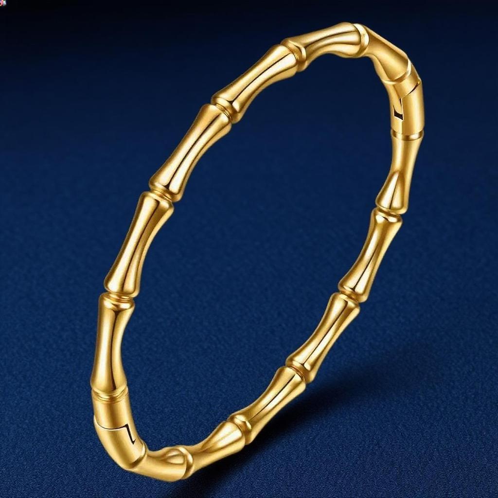 Women's High-End Titanium Stainless Steel Bamboo Bracelet – No Fade, Stylish Summer Jewelry
