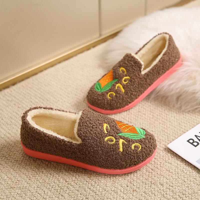 Winter new cloth shoes women's indoor home cotton slippers one-pedal soft-soled cotton shoes