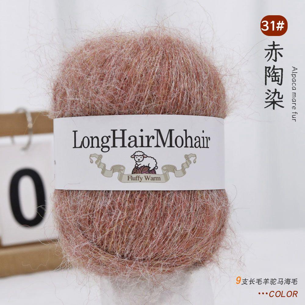 4 pièces/100g/set Fil Mohair Alpaga Pulls Tricotés Main Chapeaux Écharpes Châles Gants Chaussettes DIY Fil Doux Confortable Respectueux de la Peau