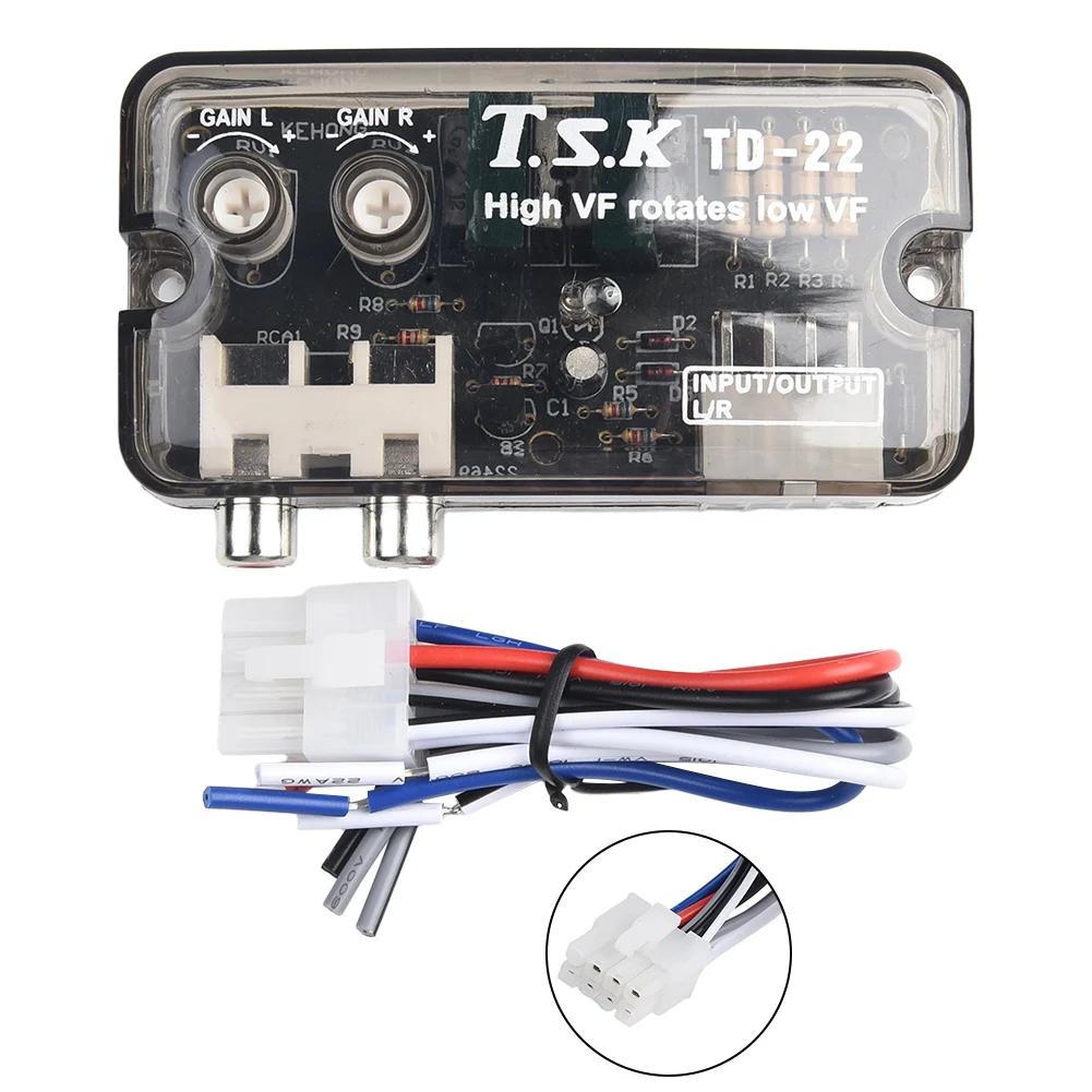 Adapter Car Converter 12V RCA Stereo Audio Converter Auto Car Converter Adapter High To Low New Arrival Ready Srock