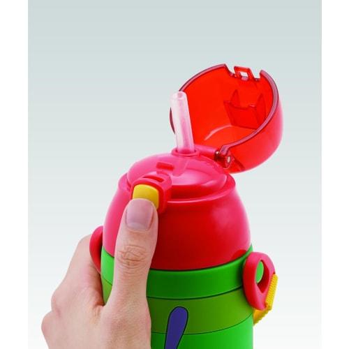 Skater Stainless Steel Children's Water Bottle, 380ml, with Straw, 3D Very Hungry Caterpillar Design, SSPV4