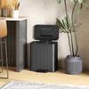 40L Dual Compartment Rubbish Bin, with Soft-Close Lid - Black