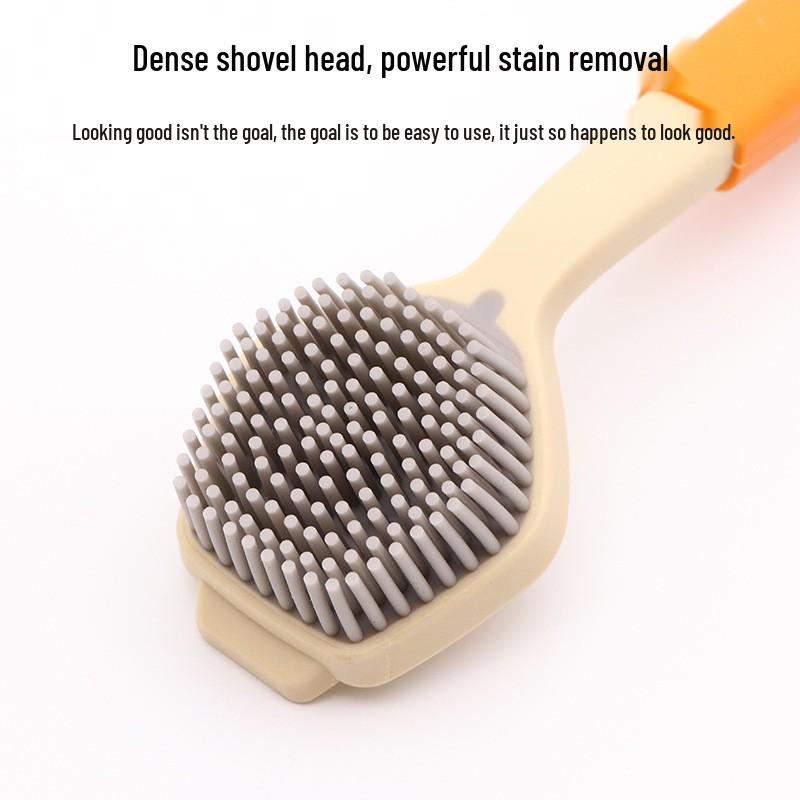 Long-Handled Non-Stick Pot and Dish Scrubbing Brush for Kitchen Cleaning