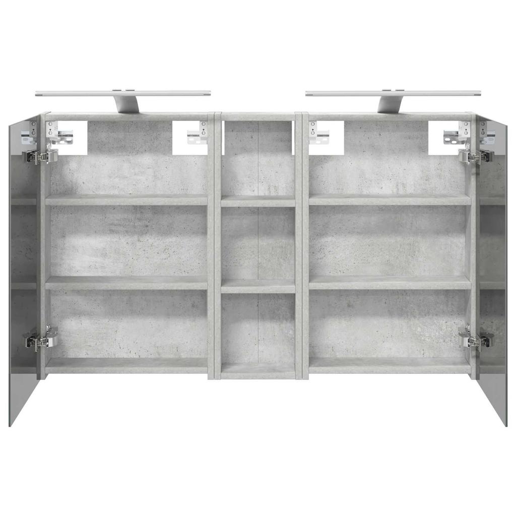 Bathroom Cabinet Set 3 Pcs 100 X 10.5 X 60.5 Cm Particleboard