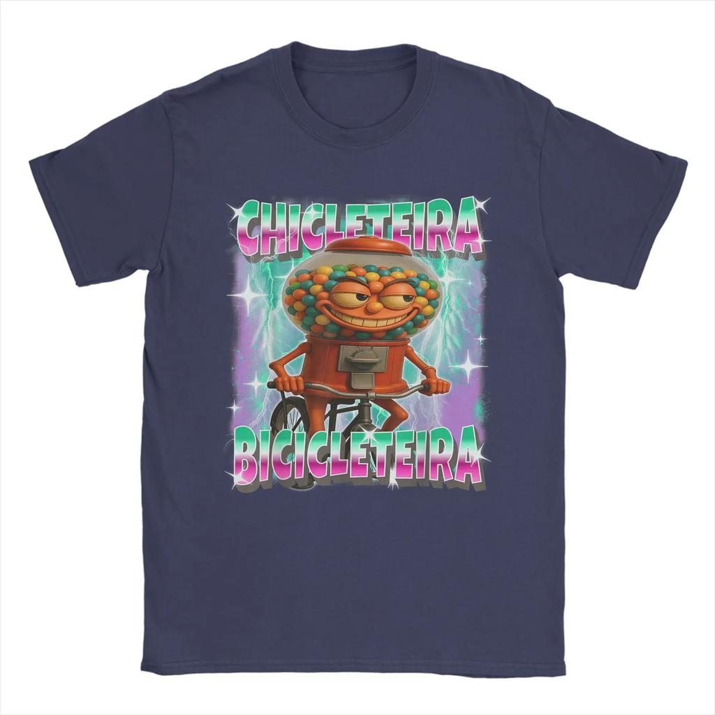 Unisexs Chicleteirabicicleteira Italian Brainrot Chiclete Bicicleta T Shirts Clothing Short Sleeve O Neck Tees Tshirts