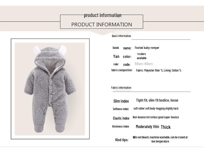 Vår & Höst Baby Romper Jumpsuit för Spädbarn