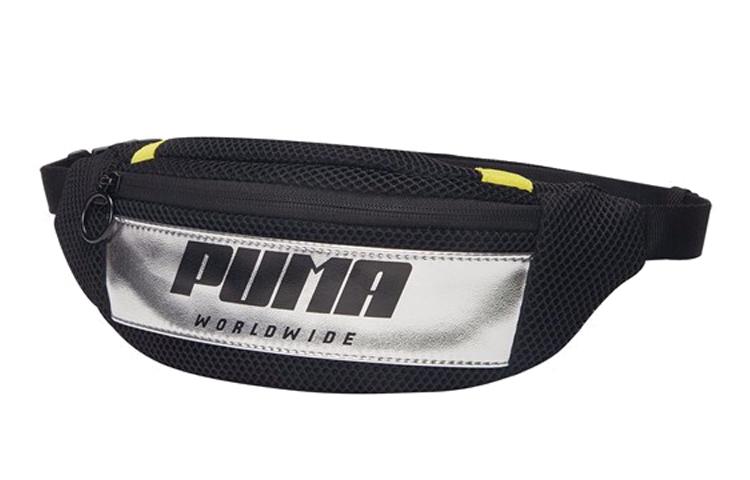 PUMA Artificial Leather Fanny Pack Regular Women s Black 075852-01