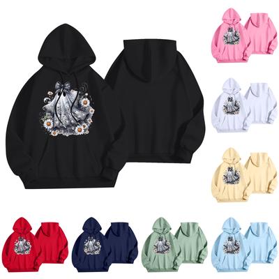 Moda Donna Pullover Leggero a Maniche Lunghe con Tasche Felpa con Cappuccio Stampa Baseball