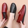 Middle-aged and Elderly Women's Spring and Autumn Loafer Shoes Mom's Soft Sole Flats Granny's Comfortable Non-slip Flat Slip On Shoes