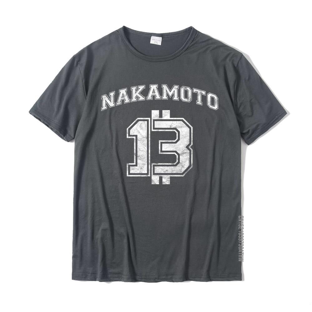 Satoshi Nakamoto Bitcoin Logo Stile Squadra Universitaria T-shirt Usurata Top T-shirt Oversize Unica Cotone Magliette Uomo Casual