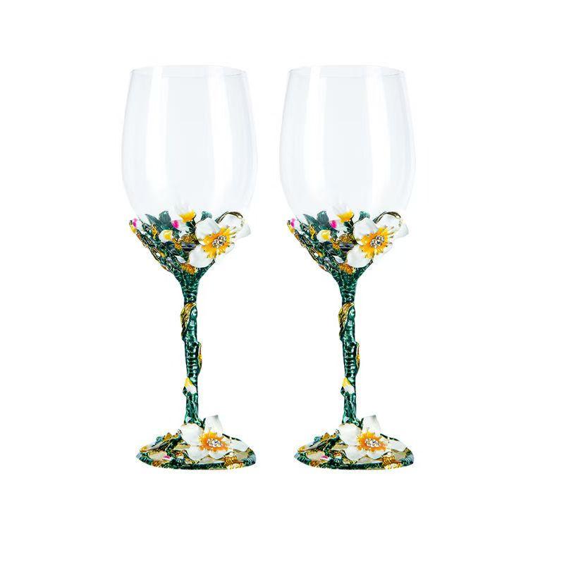Apricot blossom shape red wine Cup Champagne glass Glasses of Wine Wineglass Cups Vintage Drinking Goblet Luxury Set Dining