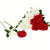 outdoor simulation high-end velvet rose, anti UV real touch, suitable for outdoor gardens, wedding season, Valentine's Day, bridal bouquet materials,