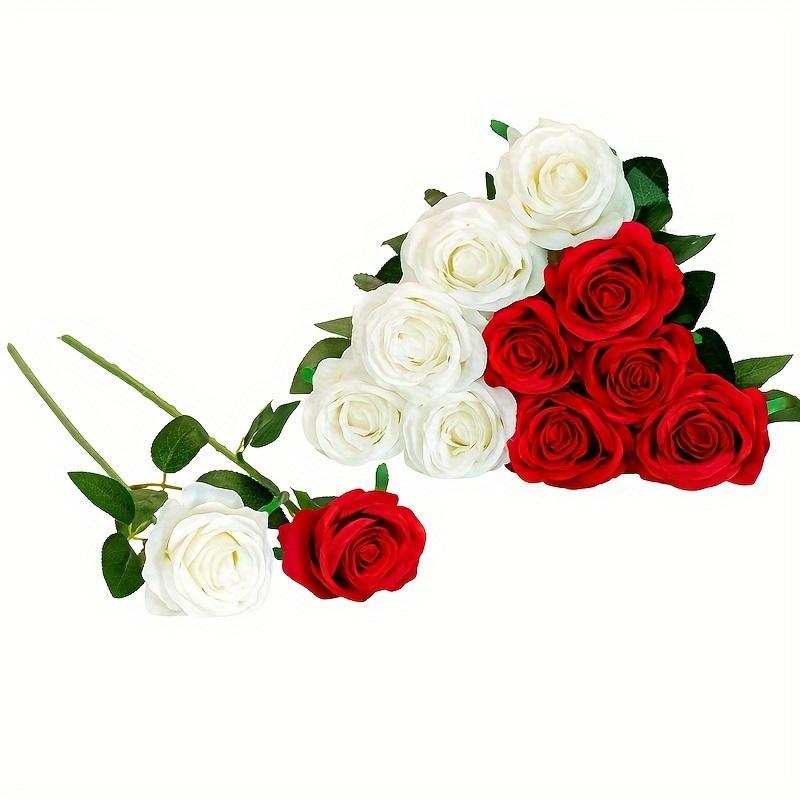 outdoor simulation high-end velvet rose, anti UV real touch, suitable for outdoor gardens, wedding season, Valentine's Day, bridal bouquet materials,