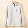 Spring and Autumn Fleece Jacket Women's Fleece Top Fleece Thickened Stand-Up Neck Cardigan Mom's New Warm Sweater