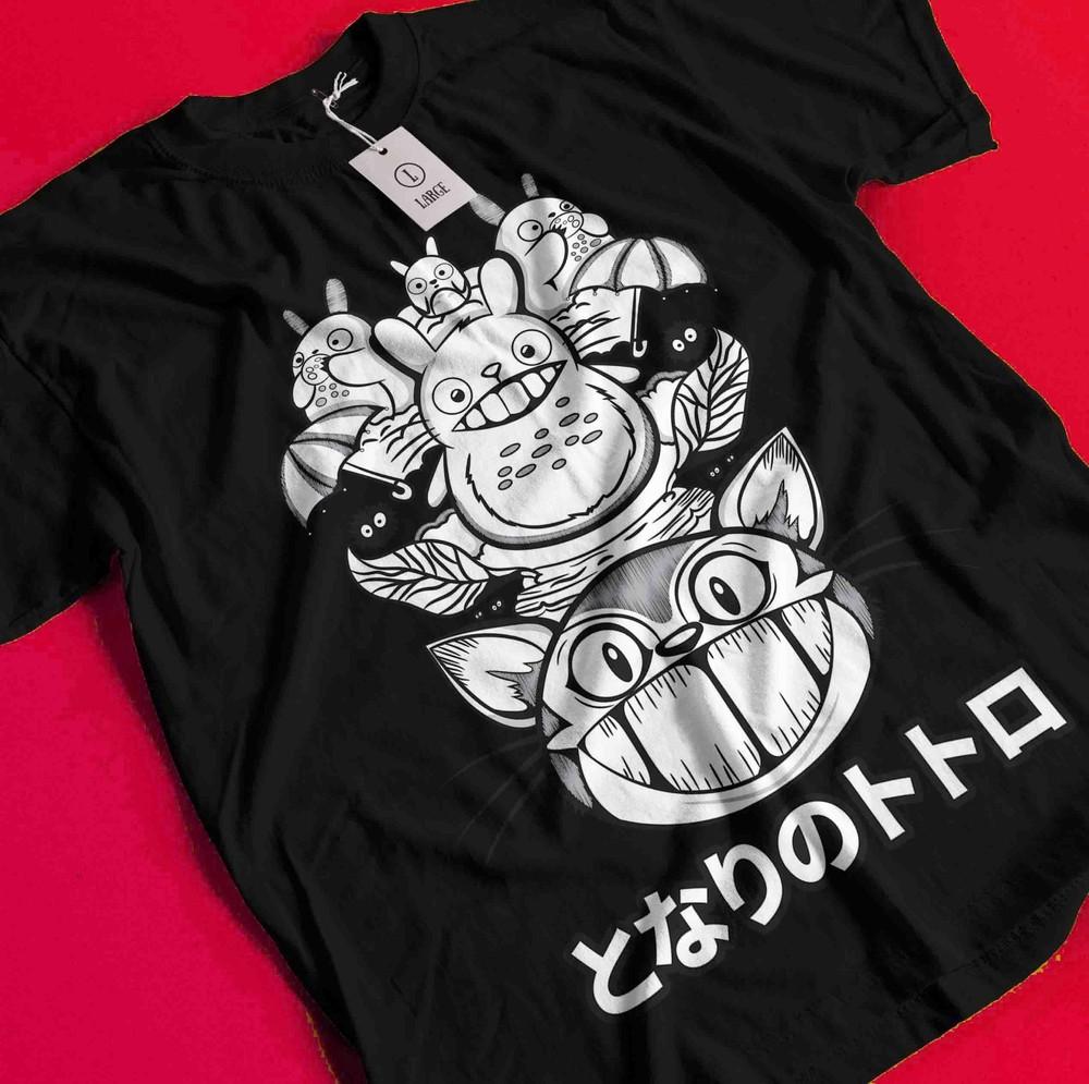 

My Neighbor Totoro T-Shirt Studio Ghibli Spirited Away Anime Gift Shirt All Size BB1217 3XL