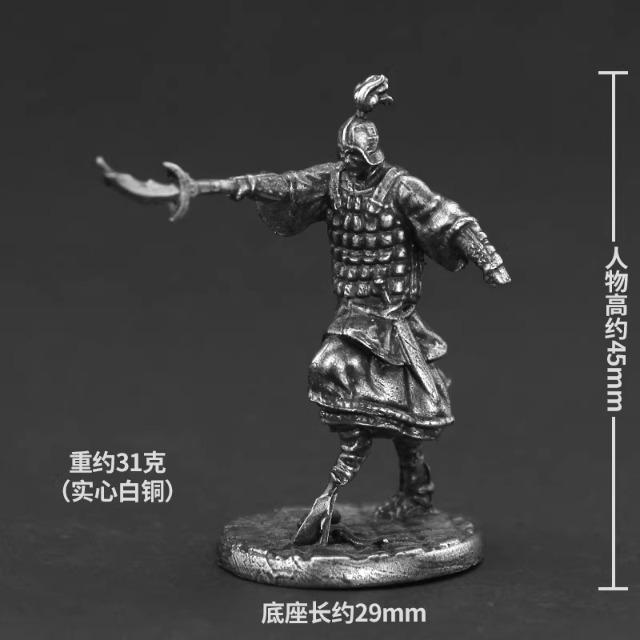 Metal Demon Warlord Painted Dark Fantasy Soldier Miniature Tabletop Game Army Men Desk Ornament Collection Gift for Boyfriend