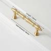 Brushed Antique Brass Cabinet Pulls Solid Brass Wardrobe Handles Furniture Handles  Kitchen Use
