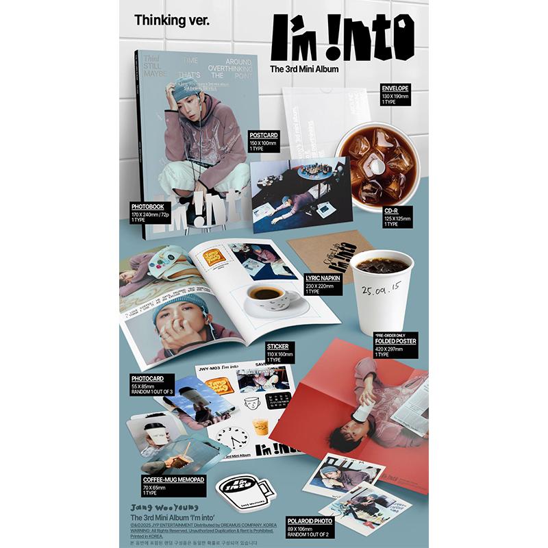 

[Попереднє замовлення] JANG WOO YOUNG(14:00) Третій міні-альбом [Я в захваті] (Думання/Відчування вер.) (+Онлайн-вигода) [NOPOB] Thinking ver