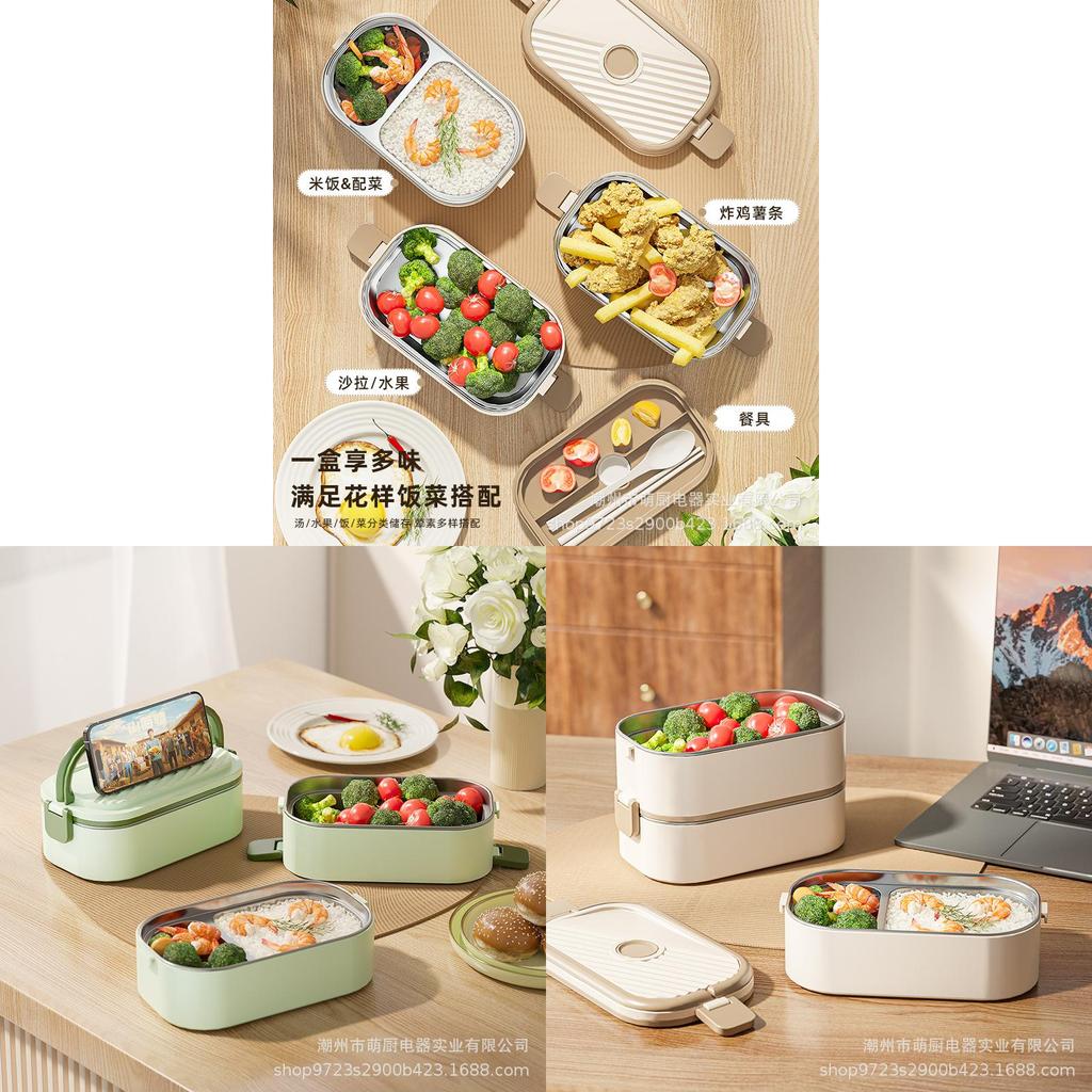 304 Stainless Steel Insulated Bento Box For Office And School Use