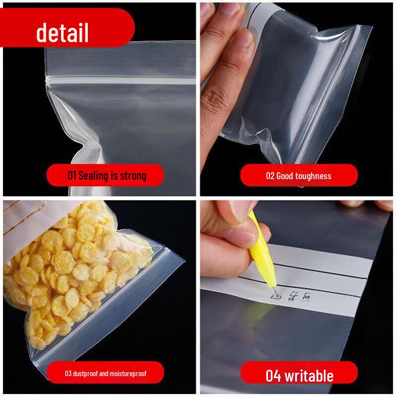 HESDIG Writable Self-Sealing Storage Bags