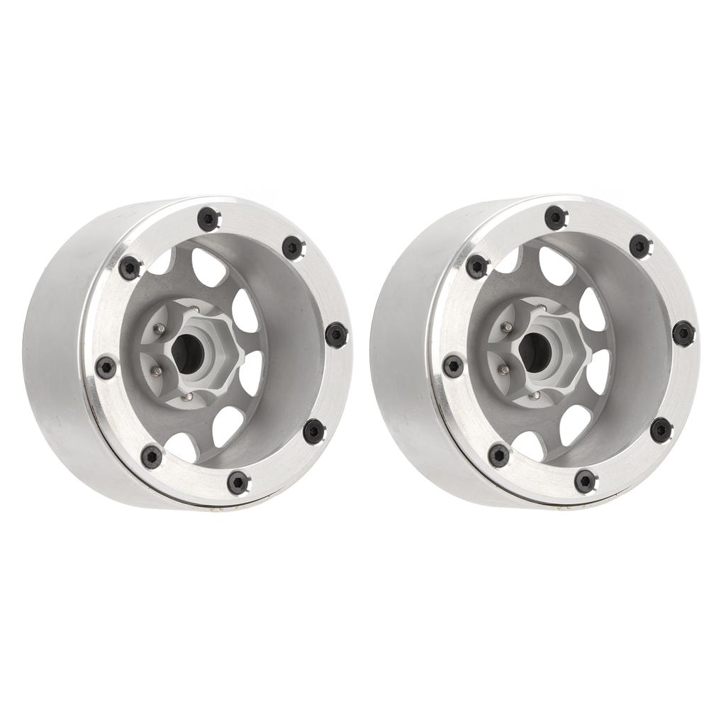 2Pcs 1.9 Inch Wheel Hub Aluminum Alloy Beadlock Wheels Hubs for Scx10 RC Car