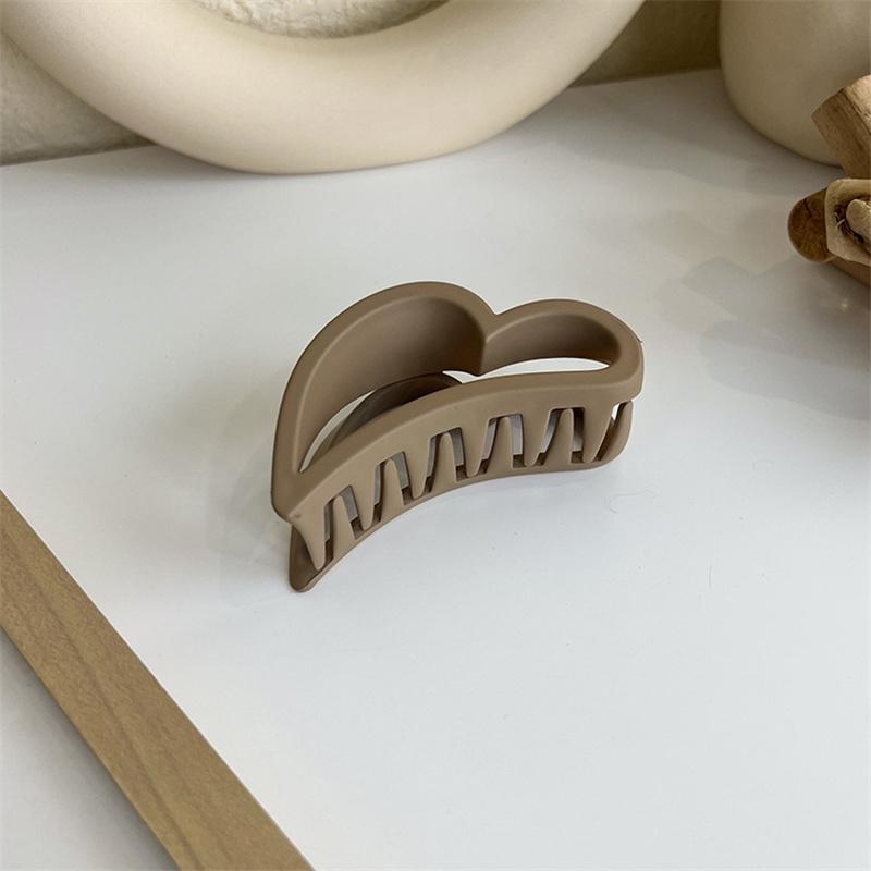 1Pcs Korean Coffee Beige Large Hair Claw Acrylic Hairpin Geometry Barrette Crab Hair Clips Headwear Womens Girl Hair Accessories