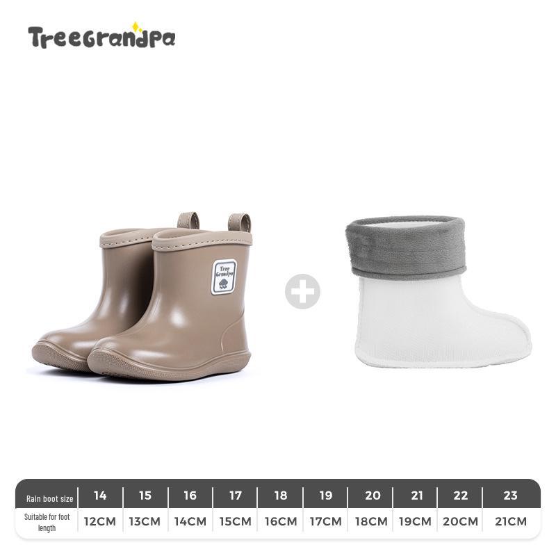 Children's Non-slip Lightweight Mid-calf Rain Boots - Soft Sole for Boys and Girls