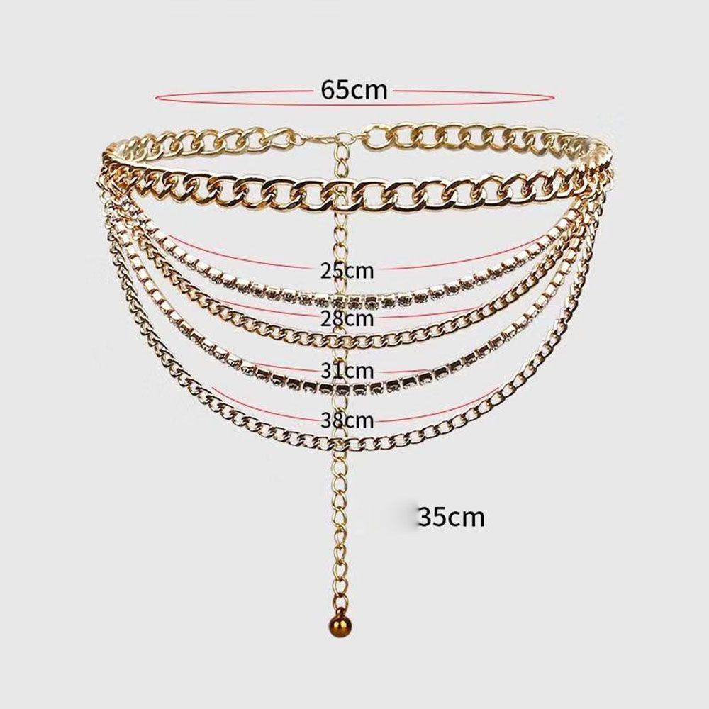 Chain  Female Belly Waist Chain Body Necklace Women Waist Chain Fashion Jewelry Belly Belt
