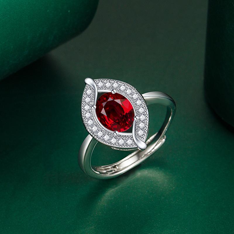 BELLA BOX Leaf Opening Resizable Rings For Women Zircon Engagement Party Fine Jewelry Gift