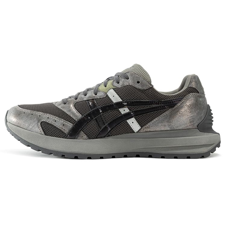 Asics Tarther Sc Comfortable Fashion Fabric Synthetic Leather Low Top Casual Running Shoes Men Sneaker Gray Black 1203A125-020