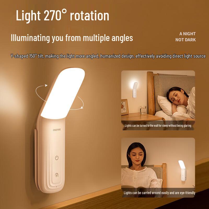 Kuhuo Magnetic Rechargeable LED Bedside Lamp